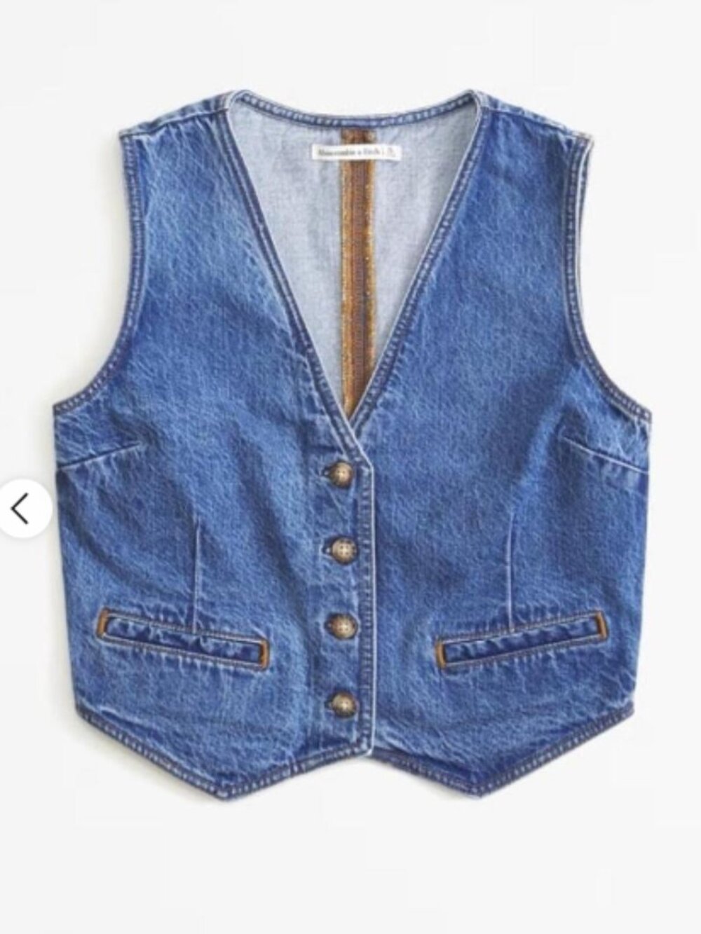 abercrombie Mara Denim Vest